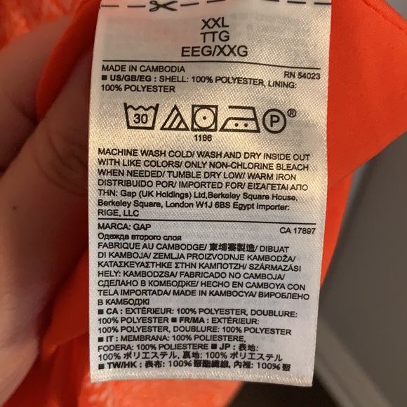 🎉SOLD.GAP ORANGE PRINT SUNDRESS - Picture 5 of 5